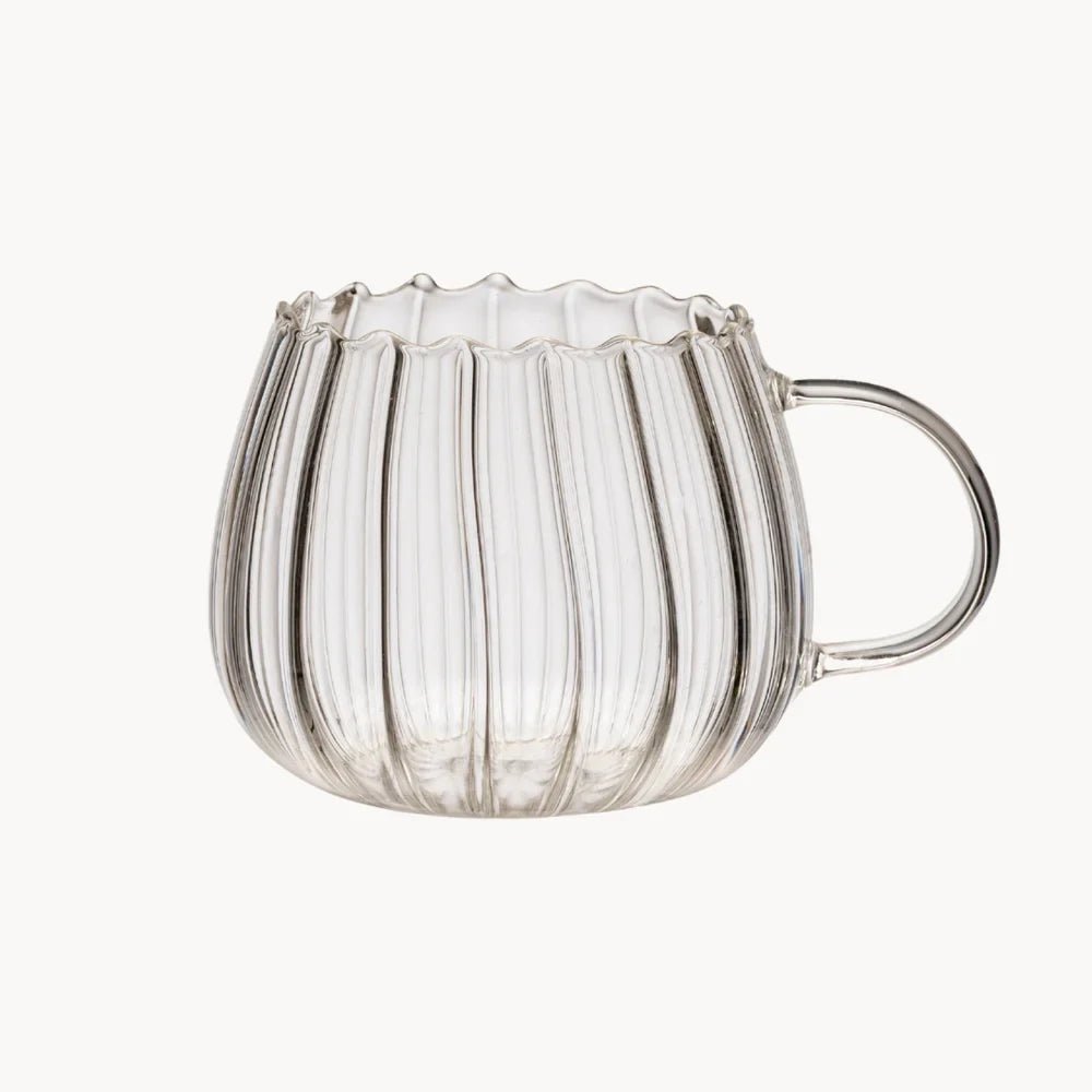 2er Set 'Riffle Cup' Borosilikatglas (400ml) - Namsalhome