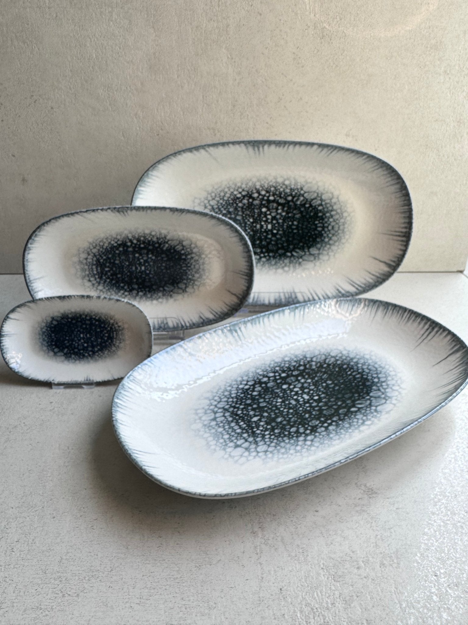 4er Set 'Bilboa Oval' Servierteller - Namsalhome