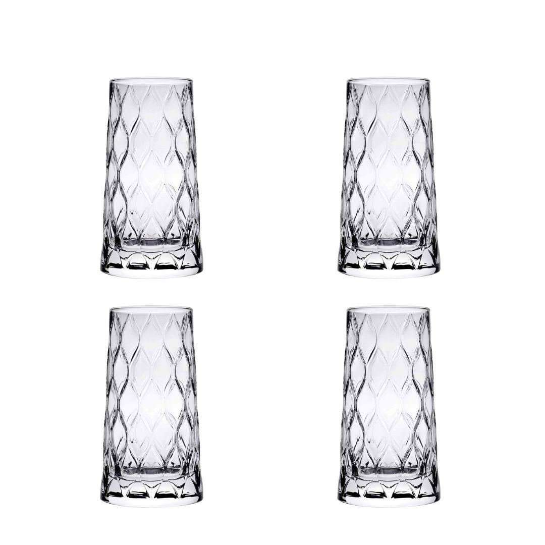 4er Set 'Leafy Long' Trinkglas (345ml) - Namsalhome