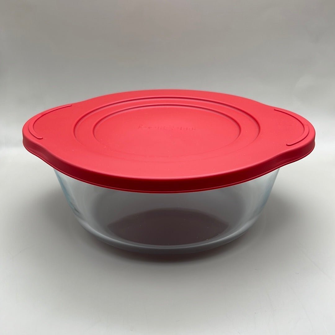 Auflaufform 'Borcam rund' mit Kunstoffdeckel (2 Größen) - Namsalhome