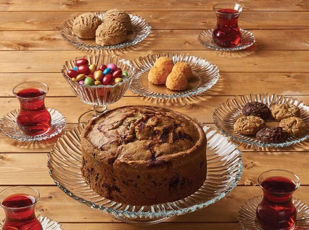 'Aurora Tortenplatte' auf Fuß (⌀31,5cm) - Namsalhome