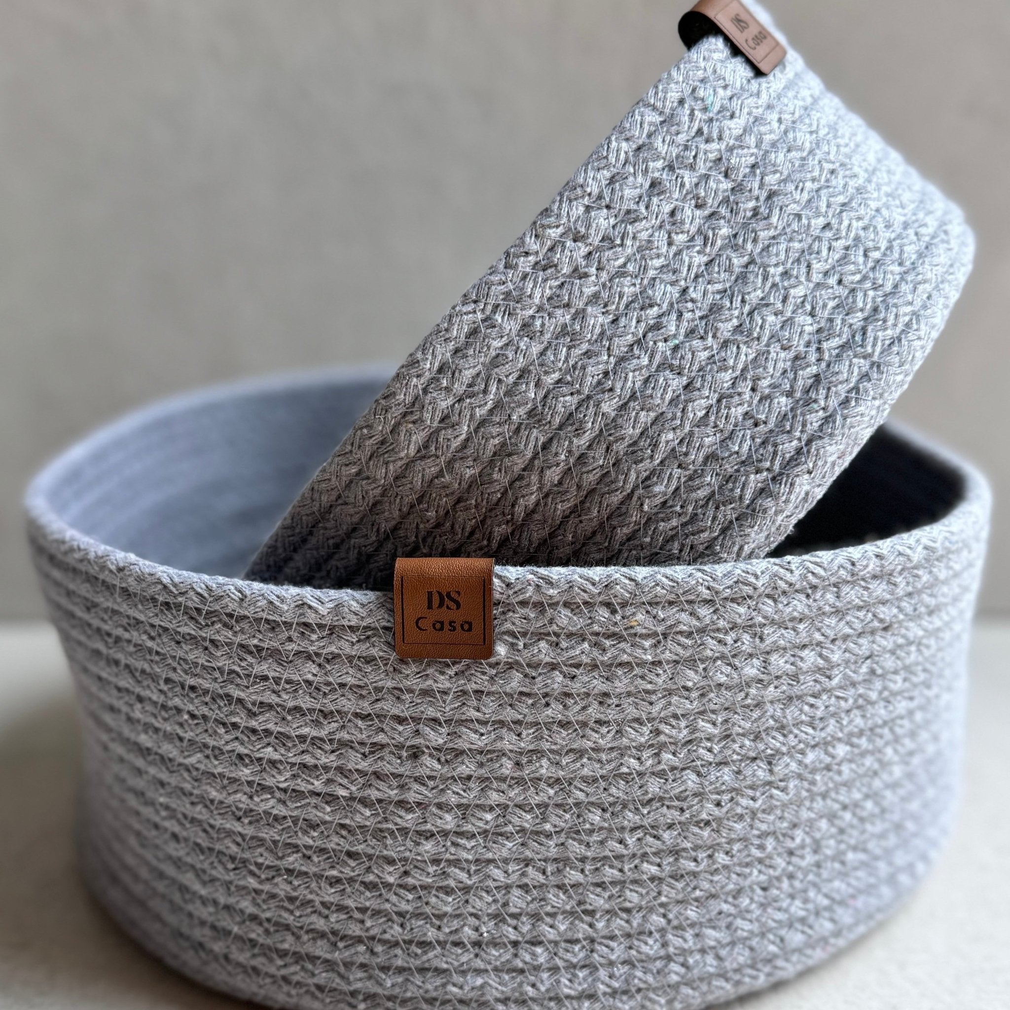 Brotkorb Grau (2er Set) - Namsalhome