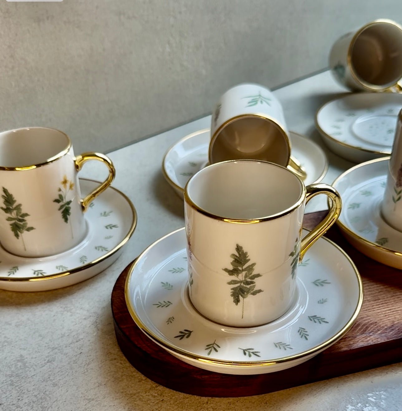 'Cicek' Mokkatassen - Set 12tlg. für 6 Personen - Namsalhome
