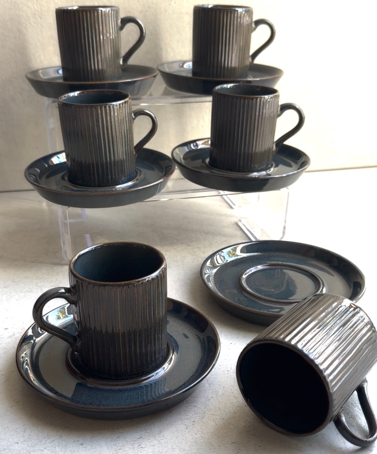 'Efes Indigo' Mokkatassen - Set 12tlg. für 6 Personen - Namsalhome