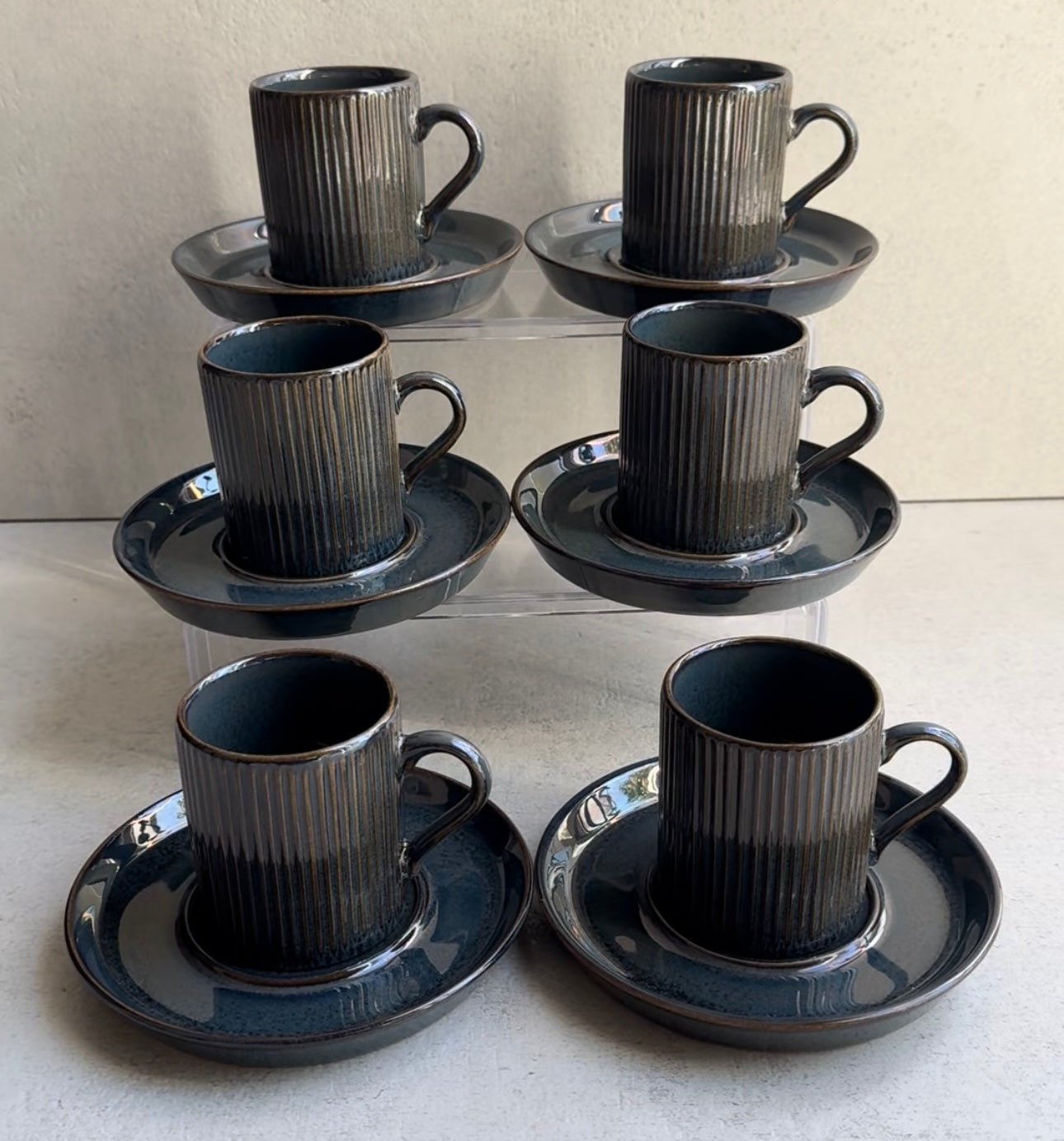 'Efes Indigo' Mokkatassen - Set 12tlg. für 6 Personen - Namsalhome