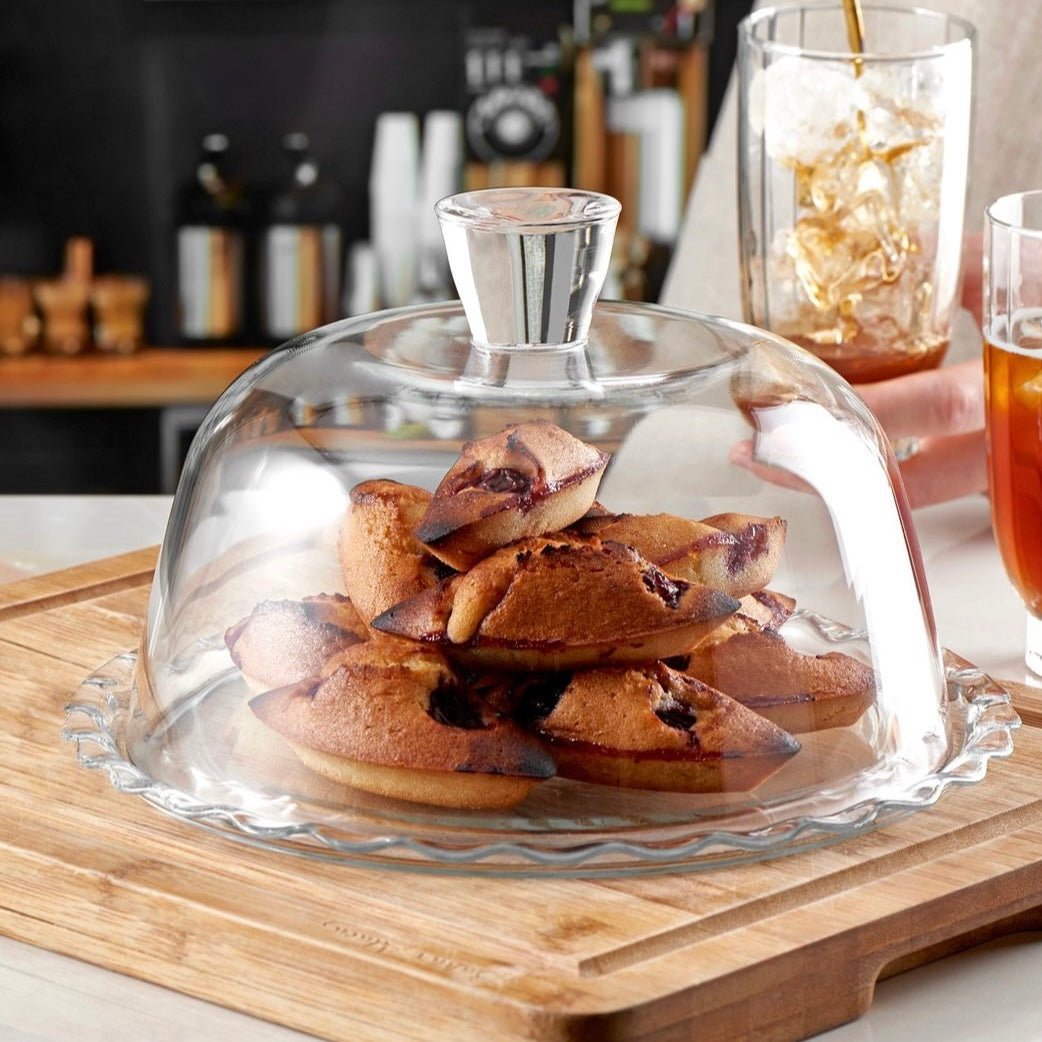 'Petite Patisserie' Kuchenplatte mit Glasglocke (⌀26,4cm) - Namsalhome