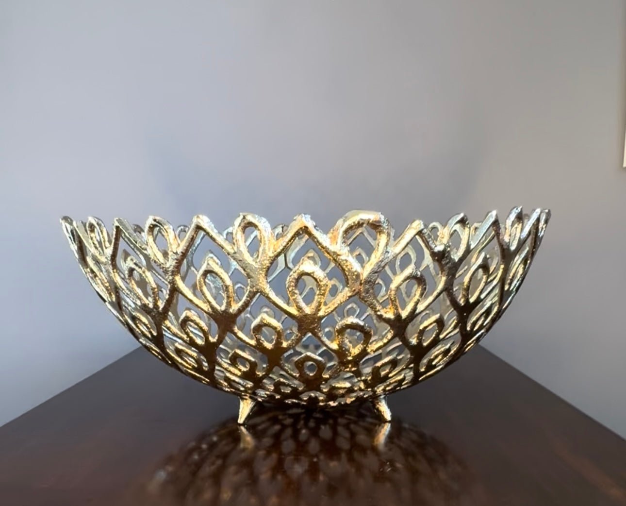 'Pfau' Gold - Dekoschale in 3 Größen - Namsalhome