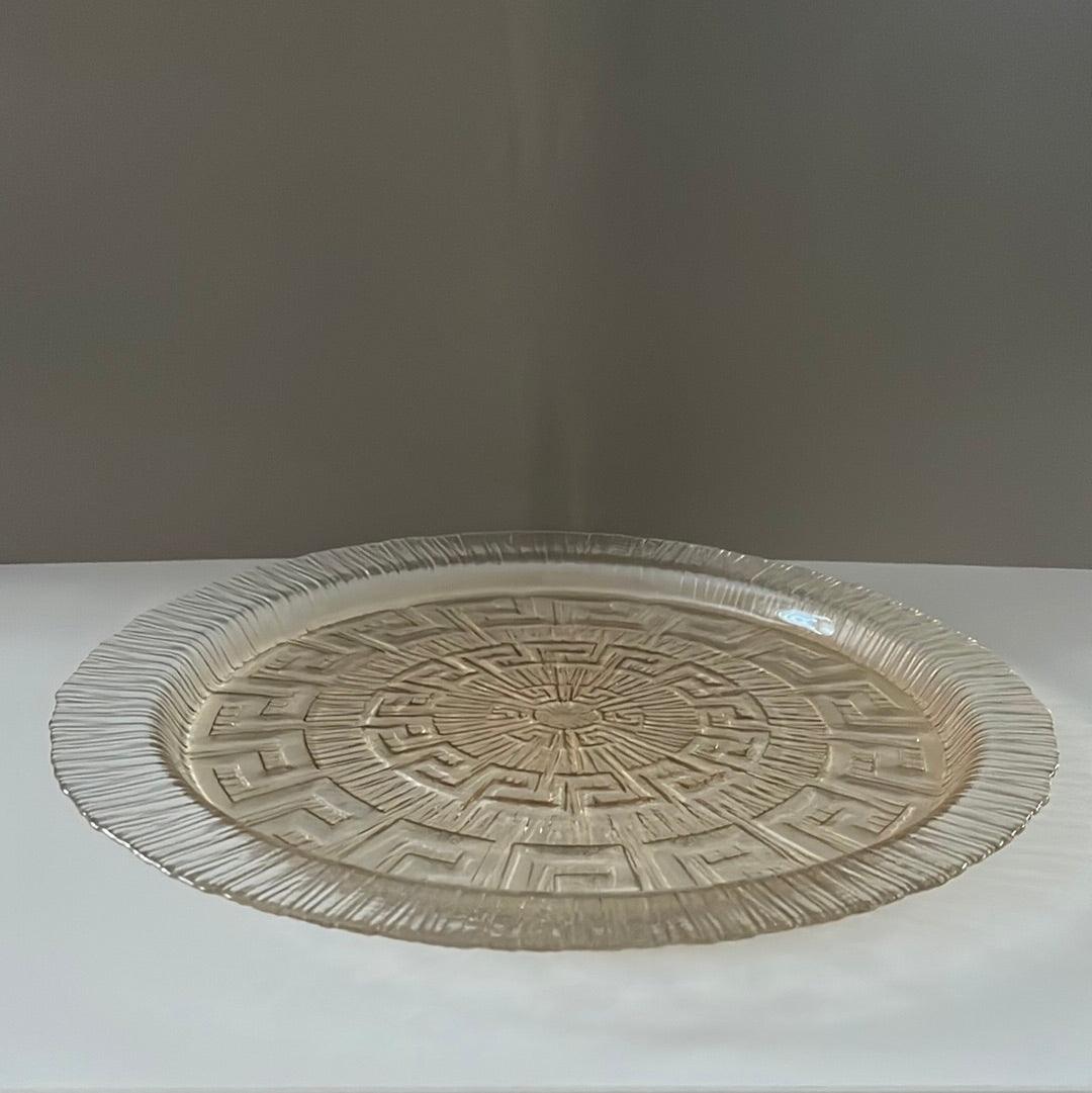 Platzteller / Kuchenplatte mit Muster (⌀ 34.5cm) - Namsalhome