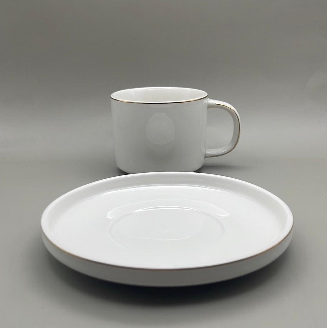 'Serenova Gold' Kaffeetassen - Set 12tlg. für 6 Personen - Namsalhome