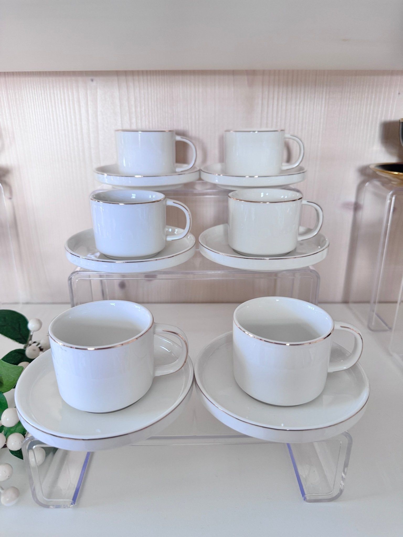 'Serenova Gold' Mokkatassen - Set 12tlg. für 6 Personen - Namsalhome