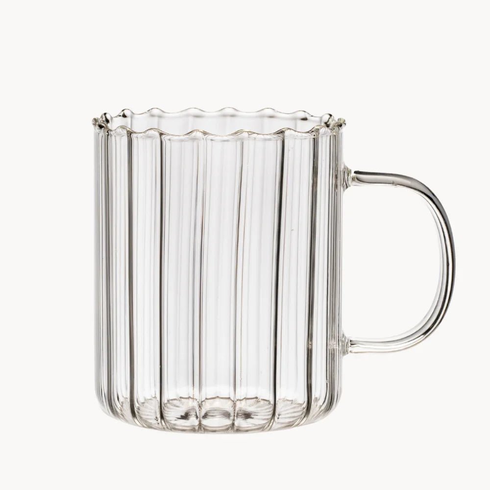2er Set 'Riffle Cup' Borosilikatglas (350 ml) - Namsalhome