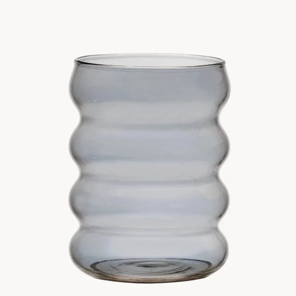 2er Set 'Wave Black' Borosilikatglas (330ml) - Namsalhome