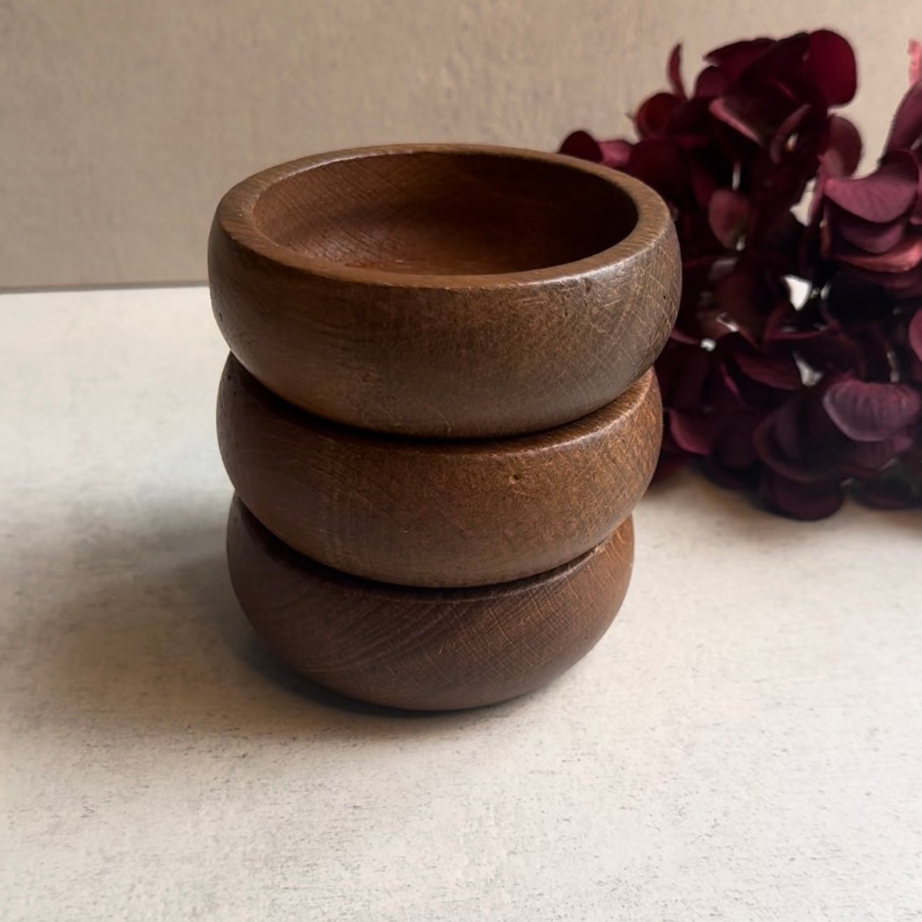 3er Set Snackschale - Holzschale Rund - Namsalhome