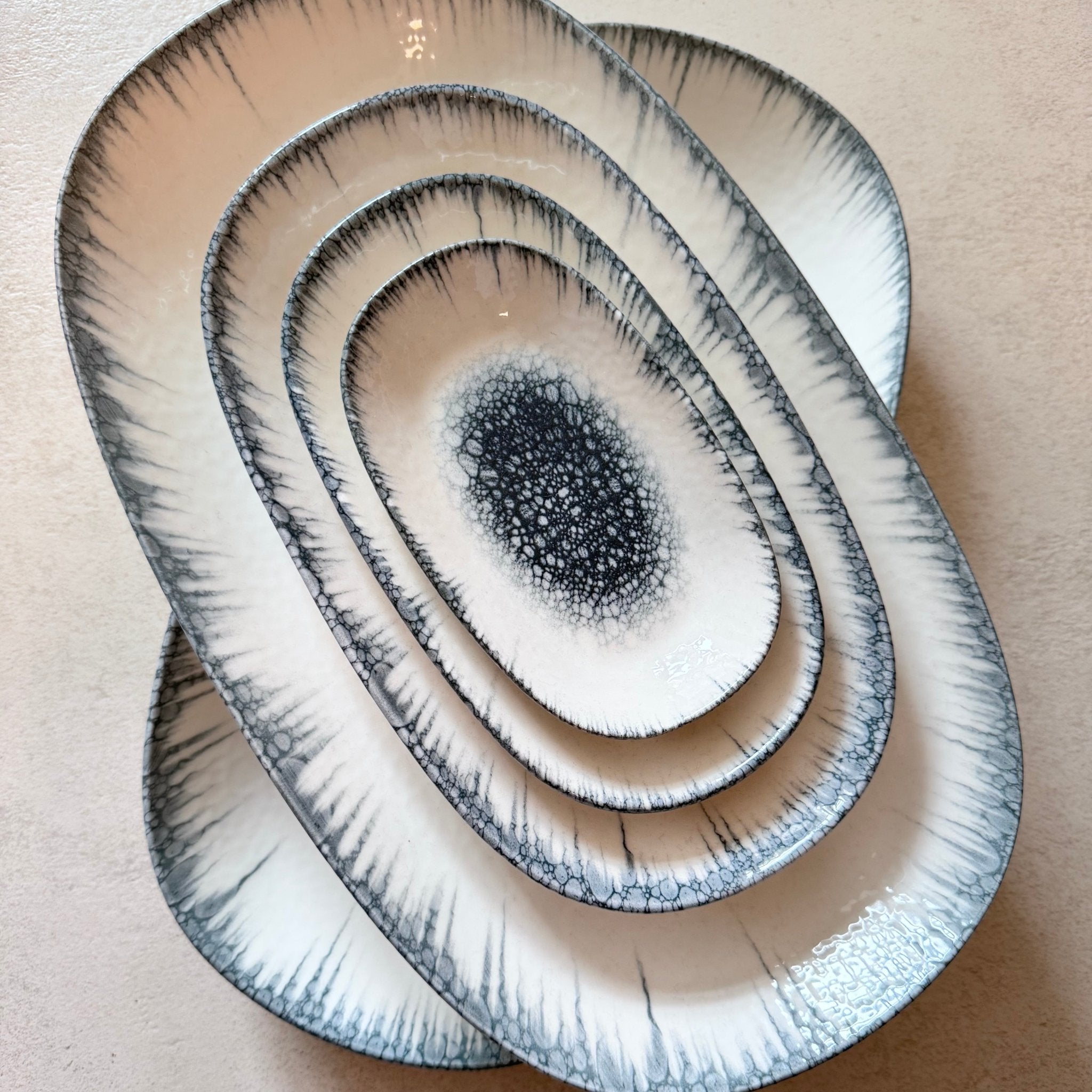 5er Set 'Bilboa Oval' Servierteller - Namsalhome