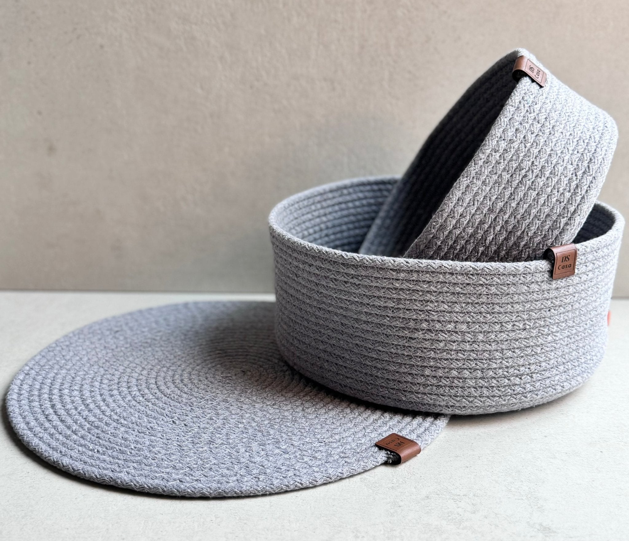 Brotkorb Grau (2er Set) - Namsalhome