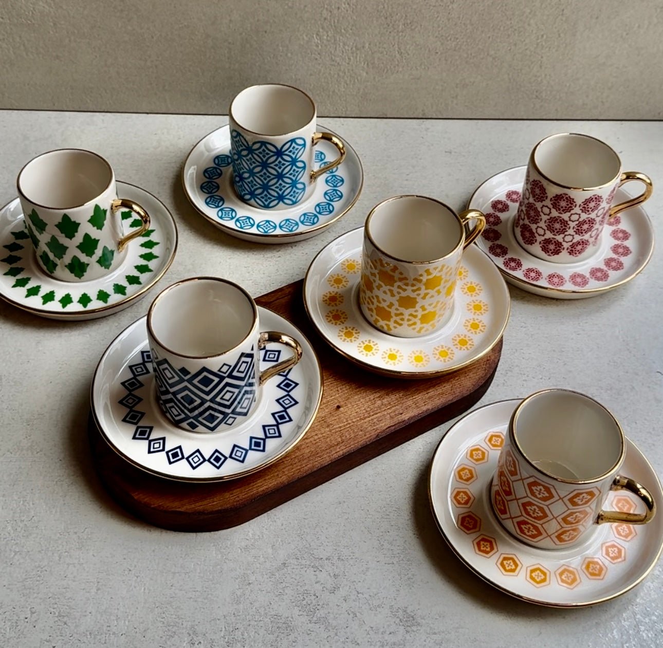'Casablanca' Mokkatassen - Set 12tlg. für 6 Personen - Namsalhome