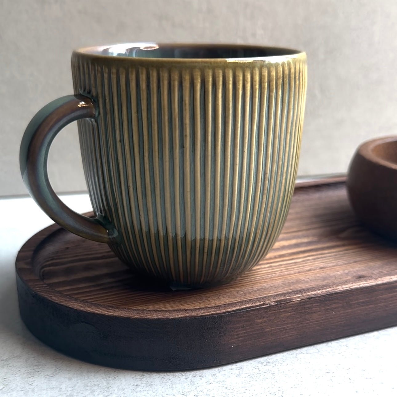 'Ferro' Henkeltasse - Grün (235ml) - Namsalhome