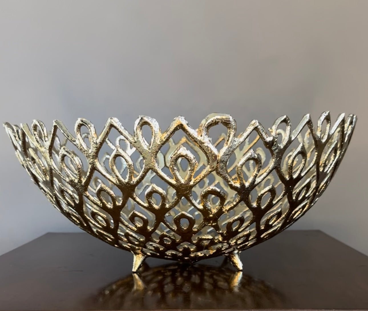 'Pfau' Gold - Dekoschale in 3 Größen - Namsalhome