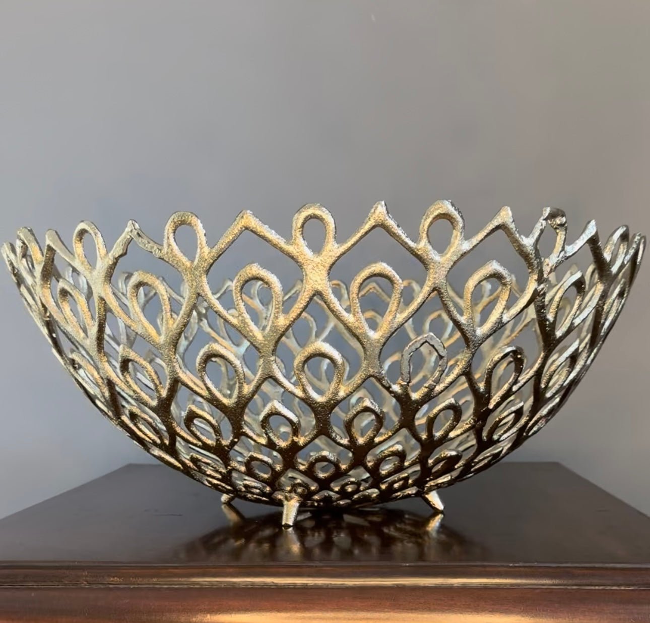 'Pfau' Gold - Dekoschale in 3 Größen - Namsalhome