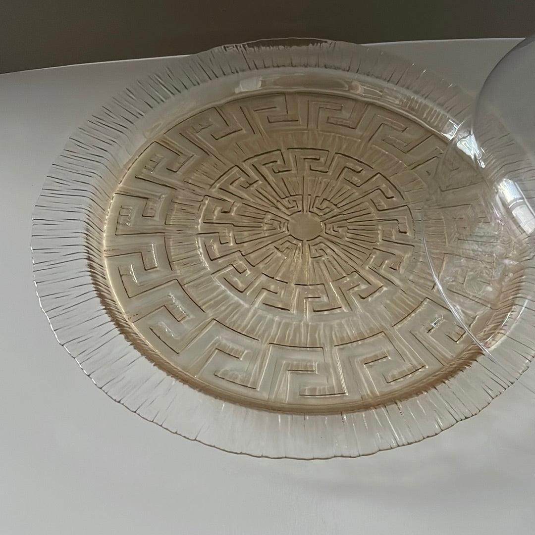 Platzteller / Kuchenplatte mit Muster (⌀ 34.5cm) - Namsalhome