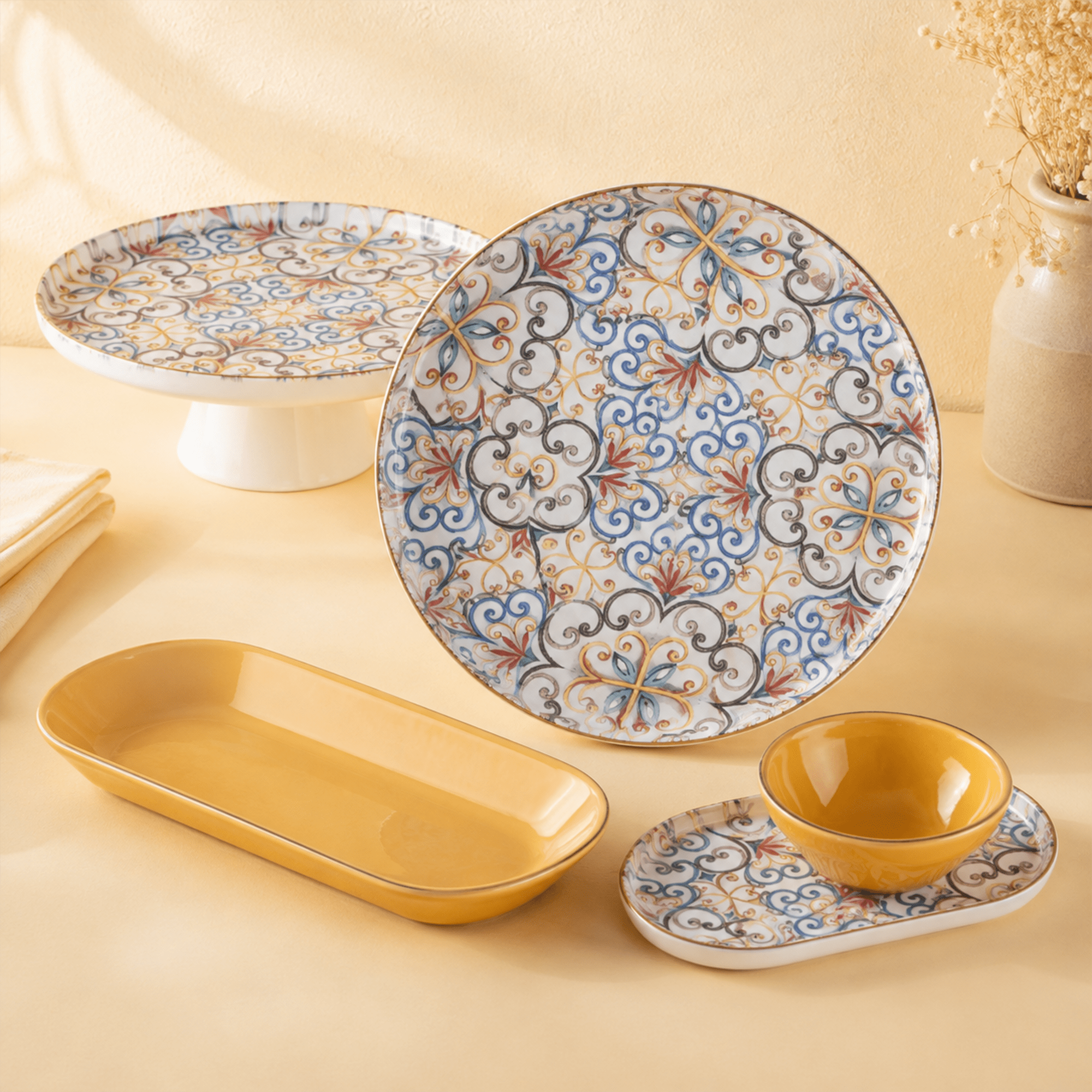 'Soho' Brunchset/ Kuchenservierset 21tlg. für 6 Personen - Namsalhome