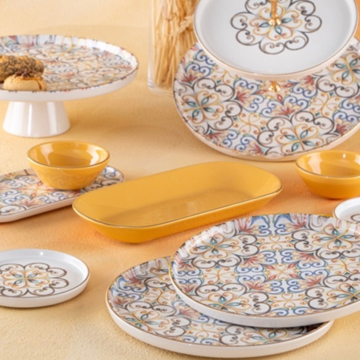 'Soho' Brunchset/ Kuchenservierset 21tlg. für 6 Personen - Namsalhome